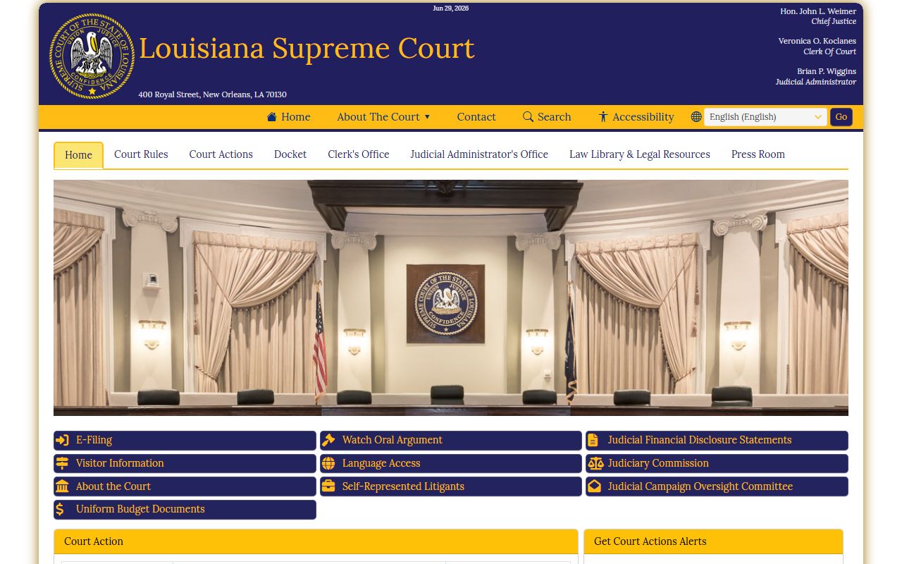 Assumption Parish court records Louisiana judiciary access source