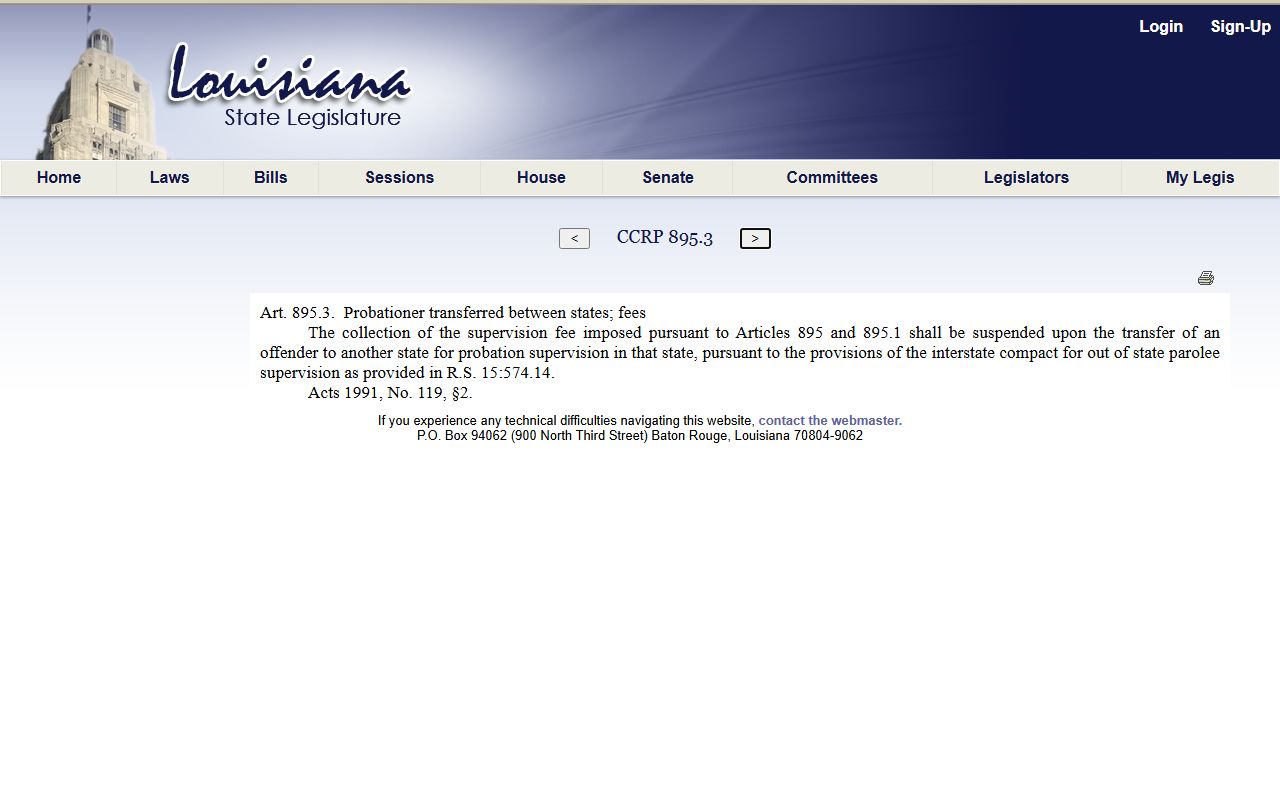 Assumption Parish criminal court records Louisiana expungement law