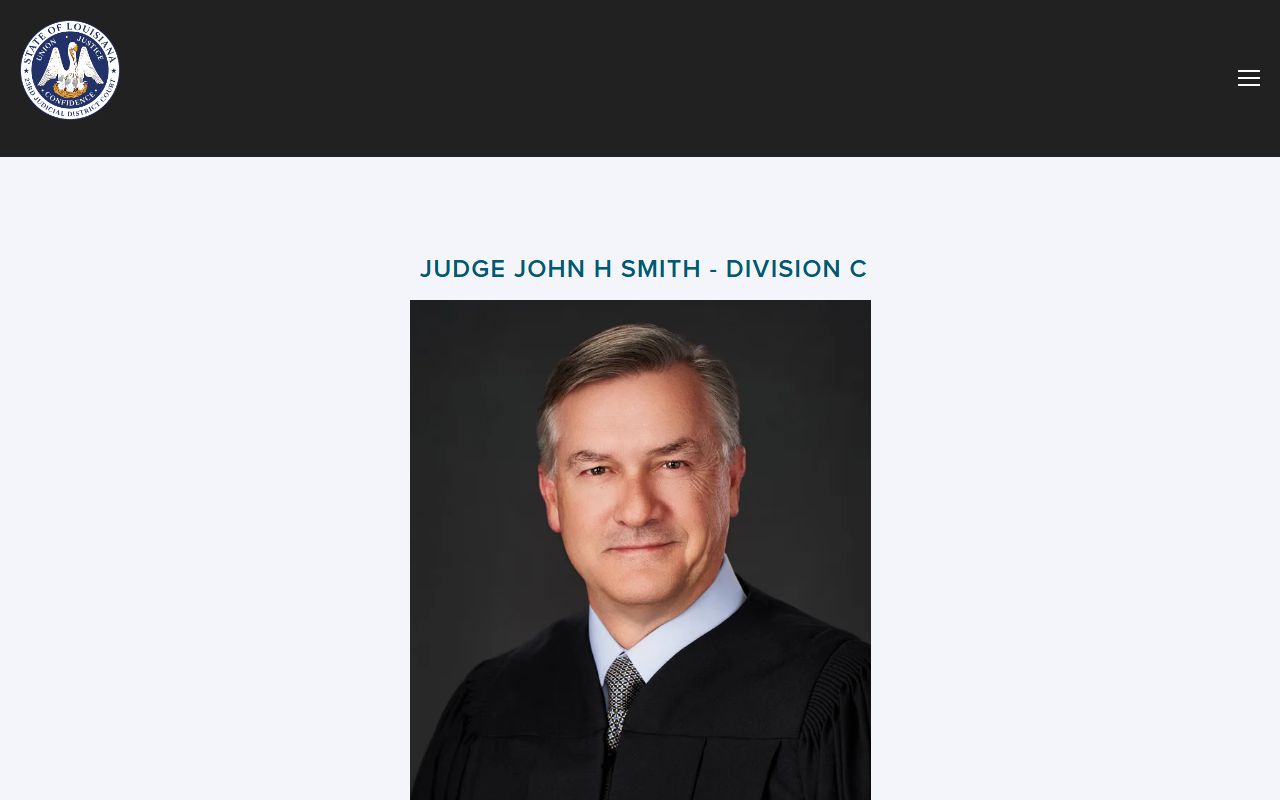 Assumption Parish district court records Division C judge page