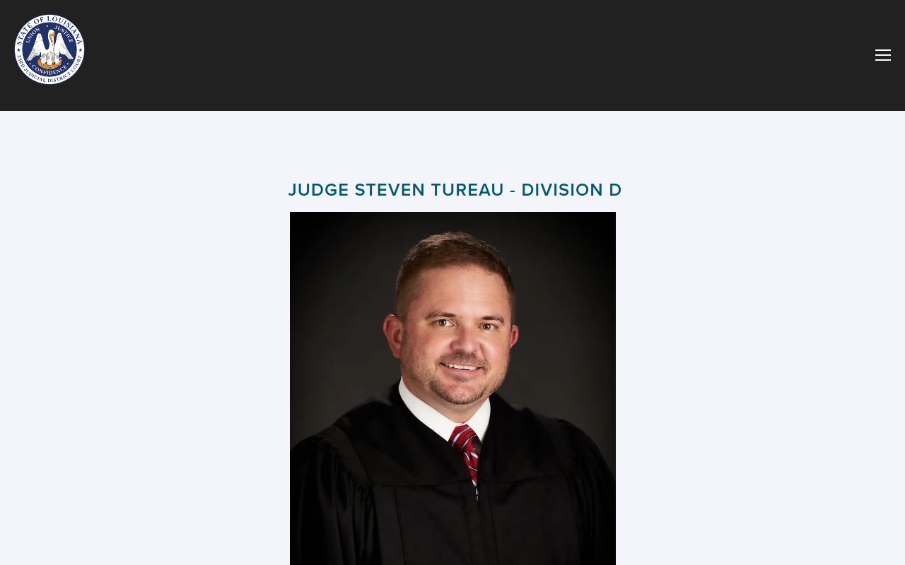 Assumption Parish district court records Division D judge page
